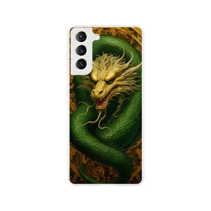 Green and gold dragon - Flexi case