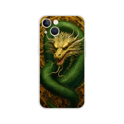 Green and gold dragon - Flexi case